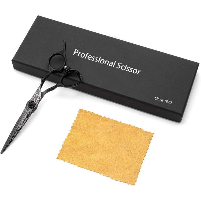 Професійна перукарська ножиця PURPLEBIRD 6 дюймів для стрижки та проріджування волосся. Японська сталь 440C, для жінок та чоловіків. Пряма ножиця