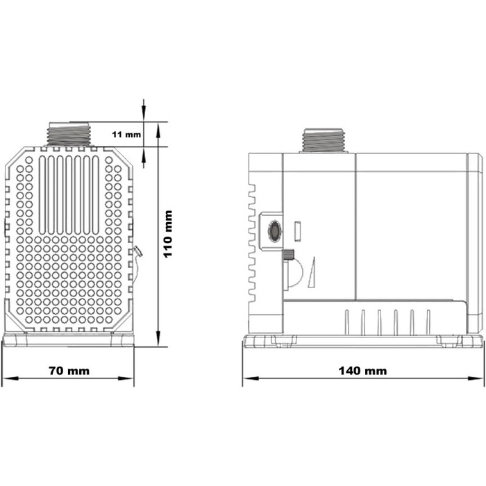 SunSun CHJ-6000 ECO енергоефективний насос для ставка, 100 Вт, фільтрувальний насос для водойм, проточний насос для коропових та садових ставків, продуктивність 3000 л/год