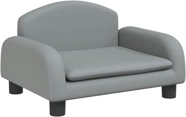 Крісло-ліжко для собак, м'яке лежанка для тварин, лежанка для маленьких собак та котів, сірий колір, 50 x 40 x 30 см