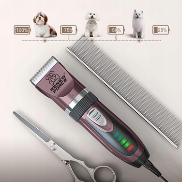 Професійна потужна та тиха машинка для стрижки собак, котів та інших домашніх тварин
