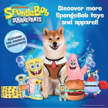 Ліжко для собак Spongebob Squarepants – м'яке, міцне, пране, плюшеве, стильне ліжко для домашніх тварин
