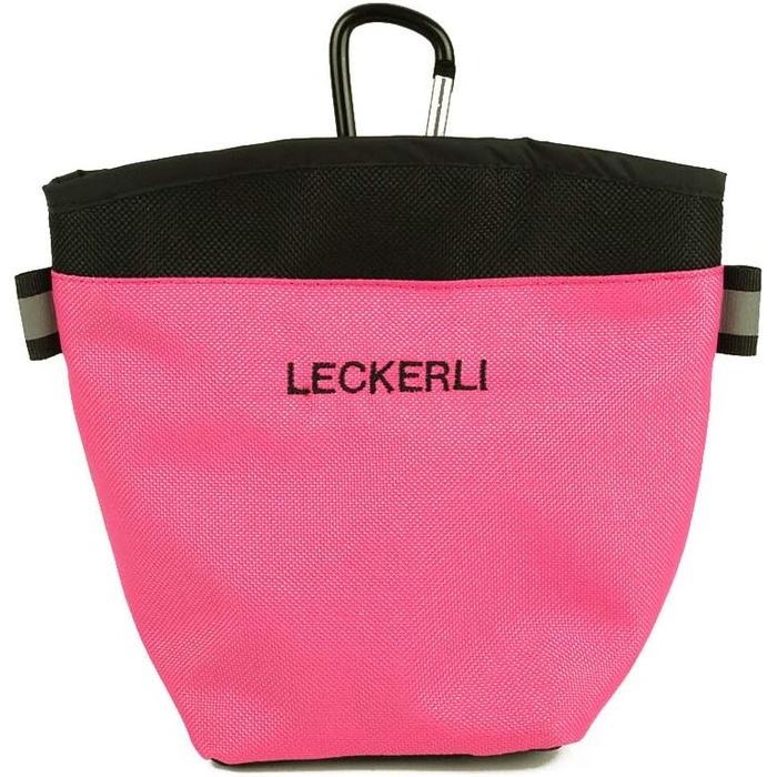 Сумка для корму та ласощів для собак з магнітним закриттям та відділенням для відходів, рожева версія