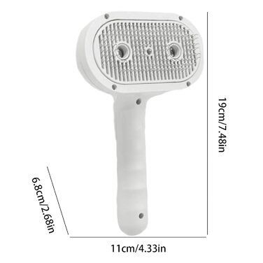 Бурштук для грумінгу собак Furrybasics: для здорового хутра та розпушування | Практична парова щітка для догляду за шерстю