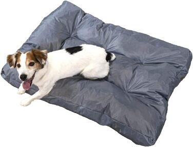 Ліжко для собак Bananair - м'яке та зручне, водовідштовхуючий матеріал, легко чистити. XXL подушка/корзина для собак, різні розміри/кольори (90 x 65 x 10 см, сірий)