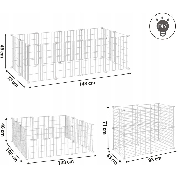 Клітка для малих гризунів MUFART 46 x 143 x 73 см