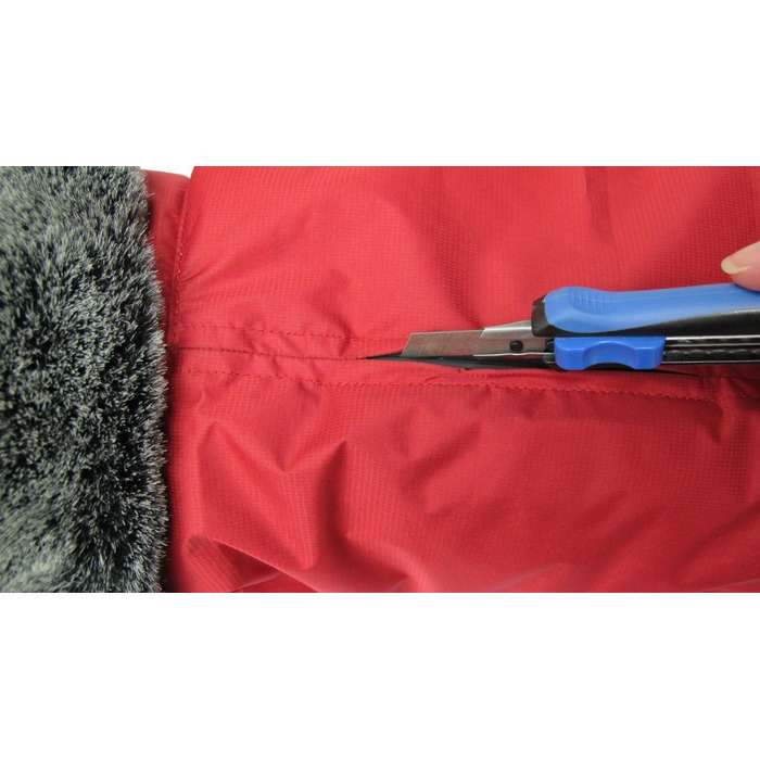 Вольтерс | Зимова куртка Амундсен червоного кольору | Довжина спини 24 см