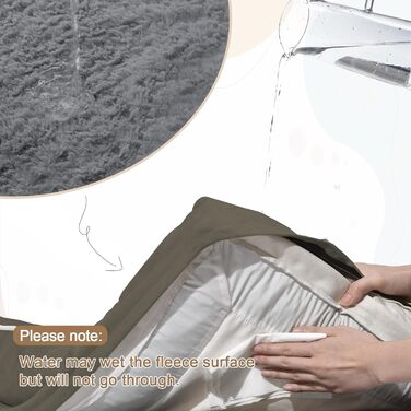 Ортопедичний лежак для собак XL, чорний, водонепроникний, знімний чохол, нековзне дно, миється, 114 x 53 см