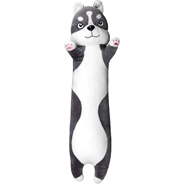 М'яка іграшка-подушка Хаскі, 80 см: плюшевий пес, подушка для сну, іграшка для дитини, декор кімнати