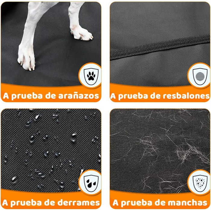 Захисна накидка для багажника KYG Universelle, нейлон, вологостійка, 184x103 см. Захист від шерсті, бруду, рідин для тварин (собак, котів)