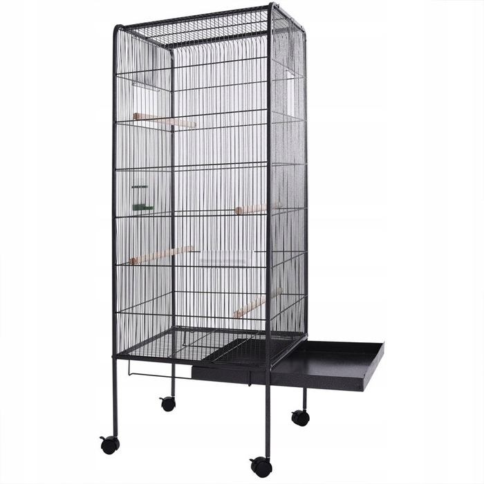 Вольєр Wideshop, 54 x 54 x 146 см, сірий