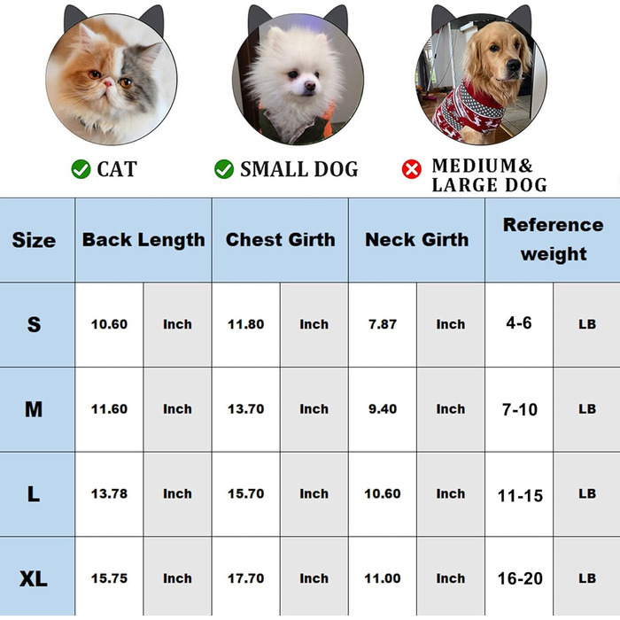 Пуловер для собак маленьких порід: теплий зимовий одяг для чихуахуа, йоркширського тер'єра та інших