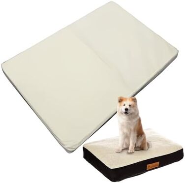 Водонепроникне ортопедичне ліжко для собак Ellie-Bo з піною-пам'яттю, для клітки/бокса, чорне (XXL, 122 см, 122x75x6 см, тільки накладка)