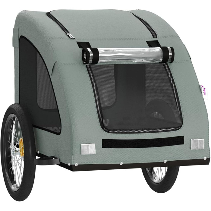 Причіп для велосипеда для собак Сірий Oxford, модель 93965