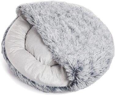 Кігтеточка-лежанка для котів та собак Weltbild - затишна печерка Ø 60 см з плюшу, як лежанка для котів або собак, печерка, що можна прати