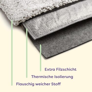 Самогріюча підстилка для собак, 90x60 см, знімний чохол, м'яка та тепла, з антиковзким покриттям (сіра)