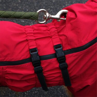 Зимовий теплий куртка для собак з отвором для повідка, непромокаємий, для малих, середніх та великих собак XS-5XL (4XL, Чорний)