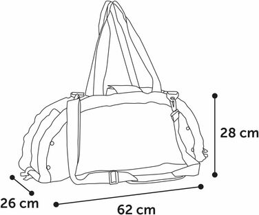 Сумка-переноска для собак і котів Flamingo Xenos Taupe - 47x25x28 см - Міцна та зручна