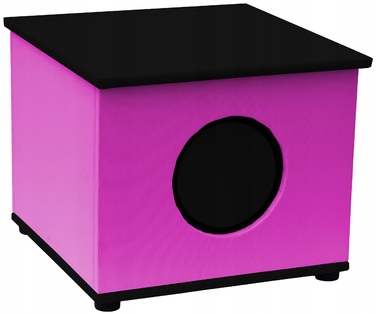 Будиночок для кота Mr. Riddick, багатоколірний, квадратний (43 см x 41,5 см x 34 см)