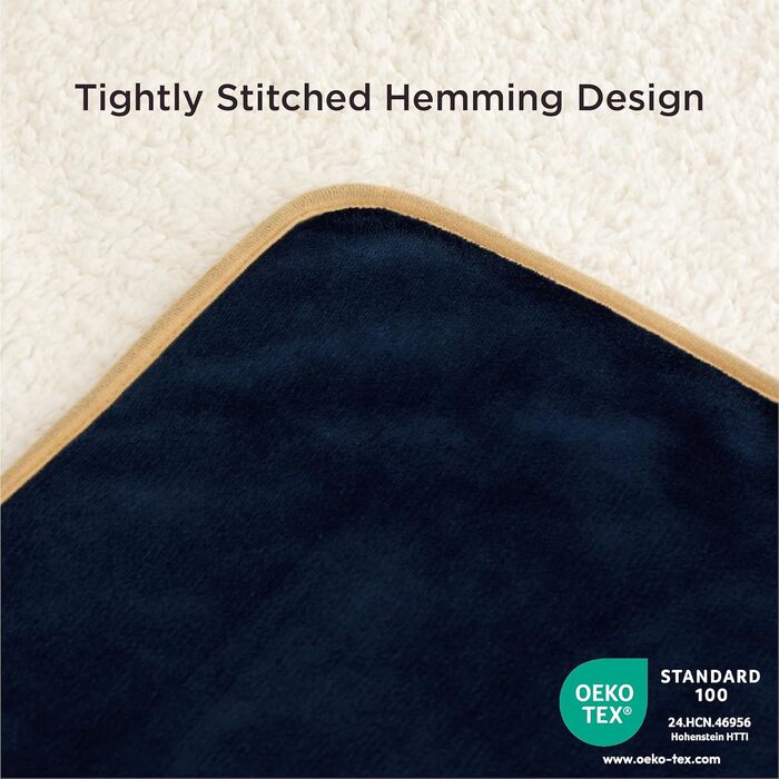 Водонепроникний плед для собак великих порід Lesure - 274x218 см, водонепроникний, миючий, флісовий, для дивана, Navyblau (XXXXL)