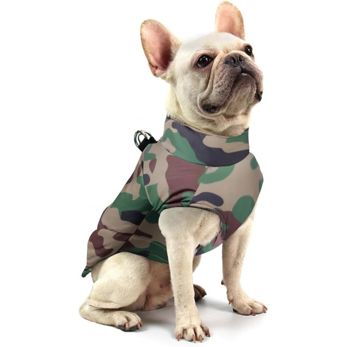 Водонепроникна куртка для собак FeiaX, тепла зимова жилетка для маленьких, середніх та великих собак (камуфляж, 5XL)