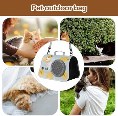 Транспортна сумка для котів, переноска для тварин – органайзер для подорожей з плечовими ременями для піших прогулянок, кемпінгу, подорожей та в дорогу