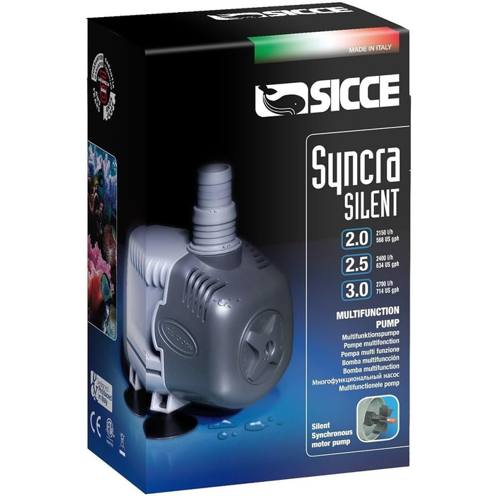 Універсальний акваріумний насос Sicce Syncra 2.0, 2150 л/год, 32 Вт