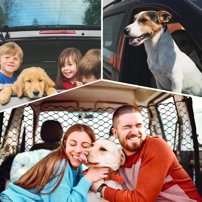 Сітка для собак у багажник авто: захисний бар'єр, 120x90 см