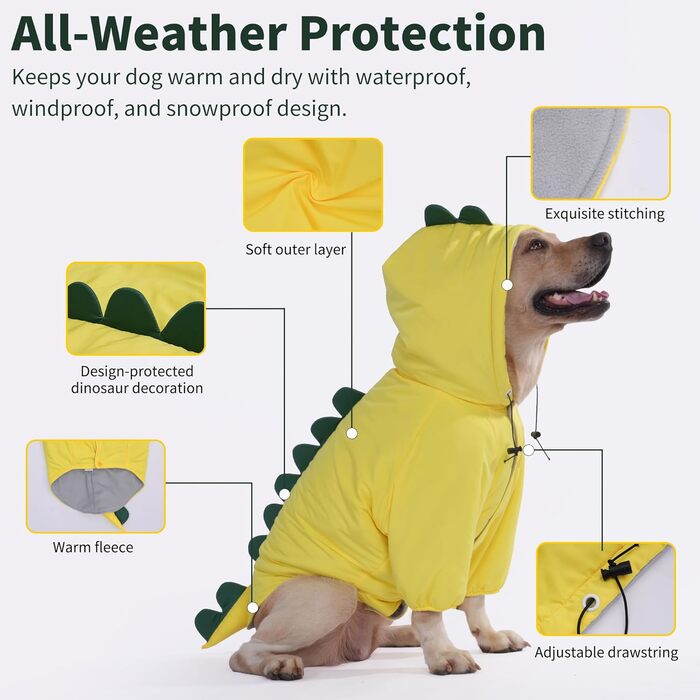 LovinPet Худі з капюшоном для собак середніх та великих порід, Large