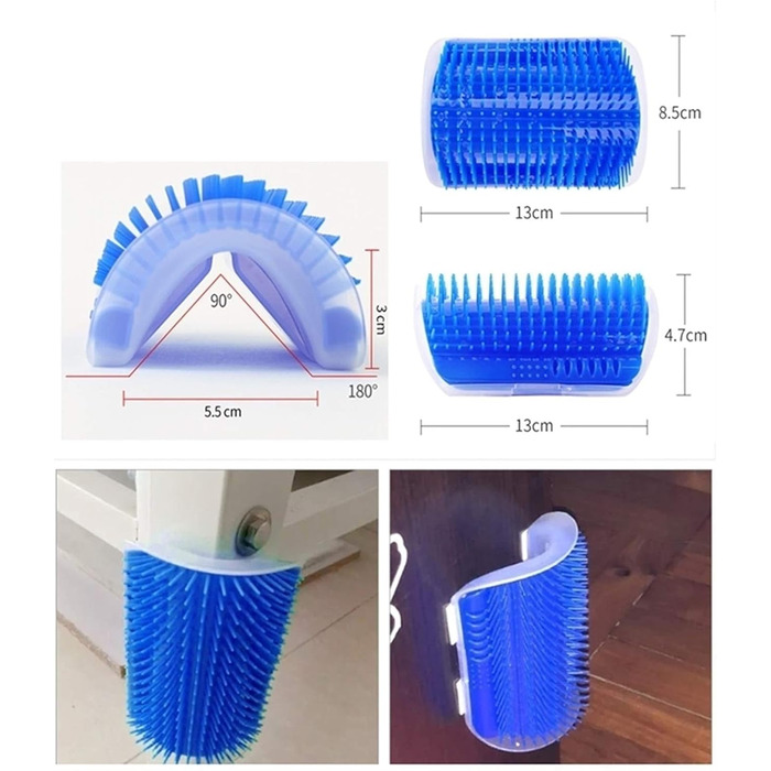 Щітка для котів самоочищувана, гребінець для масажу та догляду за шерстю, підходить для довгошерстих та короткошерстих котів (розмір X1)