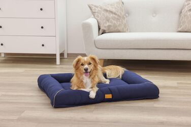 Кербл Лежанка для собак Jerome, 90x70x12 см, зелено-сіра, знімний чохол, антиковзаюча підкладка