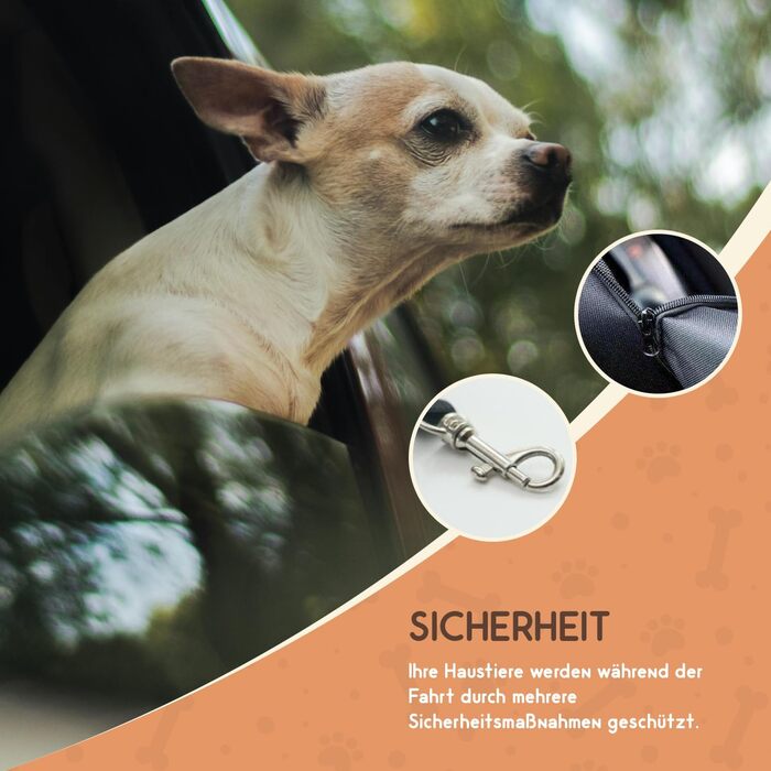 Захист для автокрісла собаки Recalma: чорний, для собак, SUV, легкове авто, вантажівка