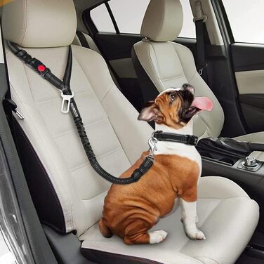 Автогурт для собак у машину, 2 в 1: ремінь та амортизатор, для всіх порід, 2 шт.