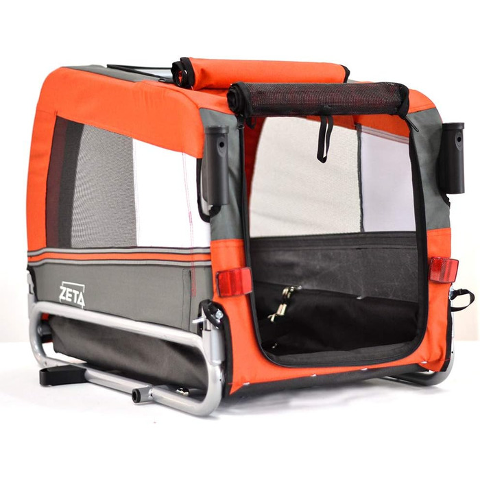 ПапіліоШоп Зета – вагончик для собак та котів, 3 розміри, стабільний, комфортний, практичний (Оранжевий)