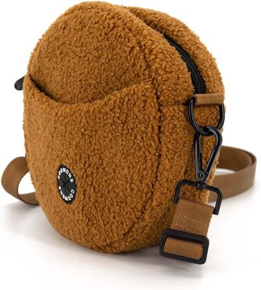 Сумка для ласощів для собак COOWONE - ідеальна для прогулянок та тренувань. Вбудований диспенсер для відходів. Колір: коричневий 2.0