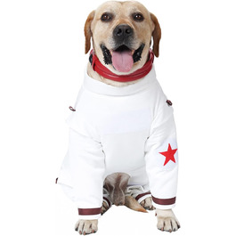 Костюм для собак та котів Space Dog на Хелловін, XXL, білий/розкішний сад