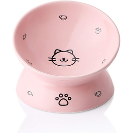 Керамічна годівниця для котів Sweejar з підняттям, 140 мл, запобігання переливу, захист хребта