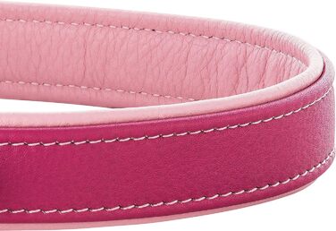 Шкіряне нашийник для собак Fun Line - великий, середній та маленький, з підкладкою, міцний (28-36 см, блакитно-коричневий)