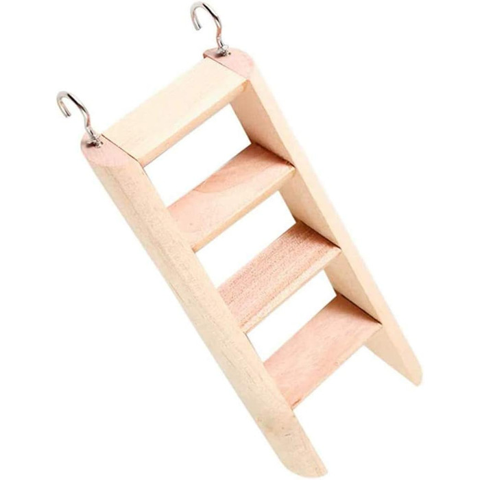 Іграшки для хом'яків Wonninek: набір з 3 іграшок для клітки - драбина, гамак-гойдалка, тунель-гніздо. Підходять для хом'яків, шиншил, морських свинок.