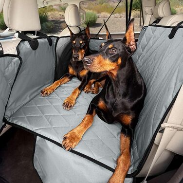 Захист для автокрісла для собак 4Knines з жорсткою основою – водовідштовхувальний, для автомобілів, SUV, вантажівок – з захистом дверей, запатентовано