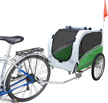 Причіп для собак Papilioshop Argo - великий, зелений (S-M-L)