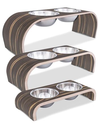 Набір мисок для собак ilaCasa Makassar - 2 шт. Підвищені, для корму та води