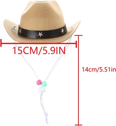 Костюм для собаки AWOCAN: ковбойський капелюх, косплей, аксесуар для тварин, декор для вечірки, хакі