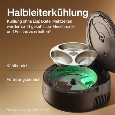 Автомат годування котів PETLIBRO для вологого корму з мискою з нержавіючої сталі, з напівпровідниковим охолодженням, Wi-Fi управління через додаток, 3 дні свіжості, чорний