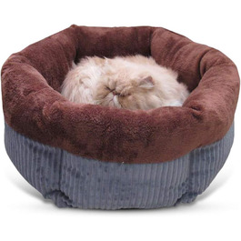 PETCUTE Ліжко для собак і котів, кругле, м'яке, пране, лежанка для домашніх тварин