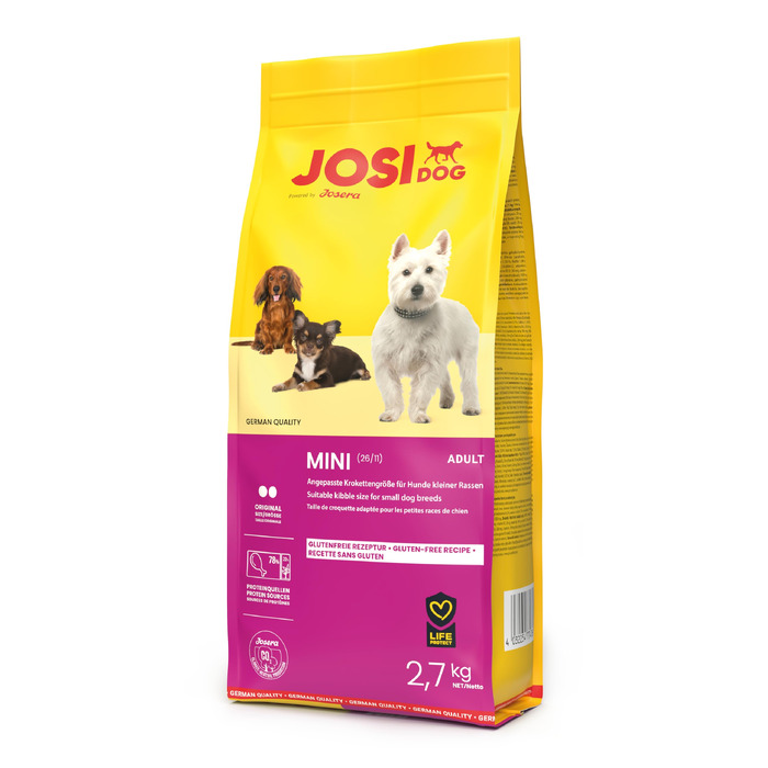 Сухий корм для собак малих порід JosiDog Mini Adult з птицею, 8.1 кг