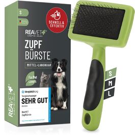 Бурштук ReaVET для собак та котів з довгим хутром: видаляє підшерсток, розплутує шерсть (L)