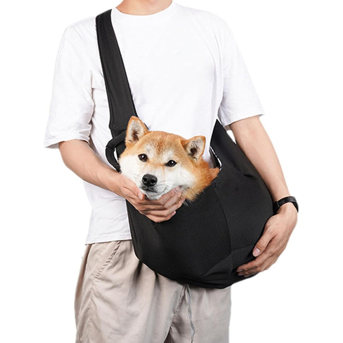 Сумка-переноска для собак Furtryvl – зручна та безпечна переноска для маленьких собак та цуценят. Чорна сумка-переноска з регульованим ременем для прогулянок та подорожей