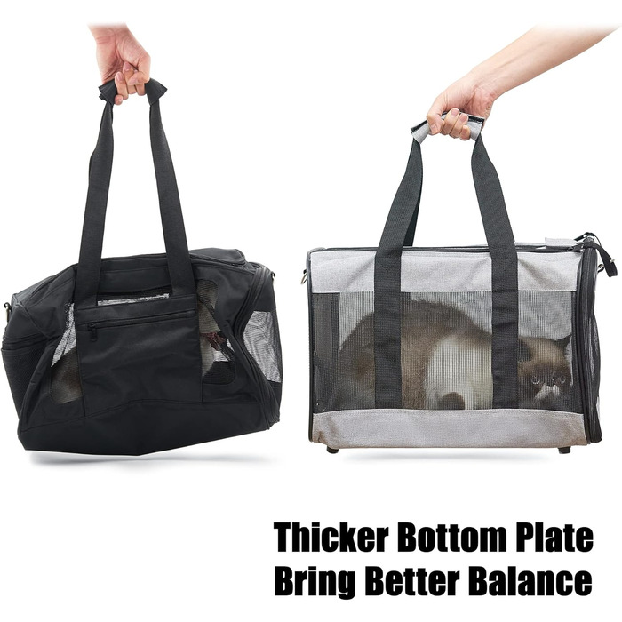 Транспортна переноска для собак та котів HITSLAM, складана, зелена (M)