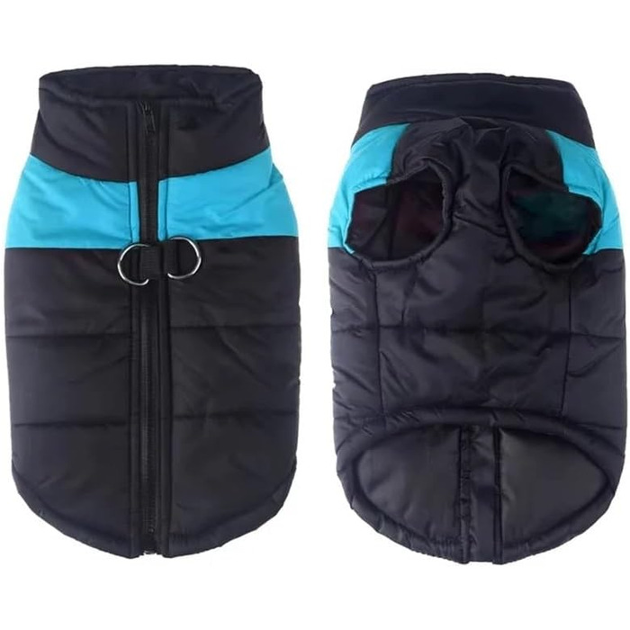 Зимовий одяг для собак, теплий, водонепроникний, для великих, середніх та маленьких собак, включаючи Golden Retriever (зелений, блакитний, 2XL)