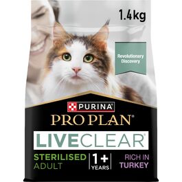 Корм для котів Pro Plan LiveClear Sterilised Adult з індичкою для стерилізованих дорослих котів, 7 кг